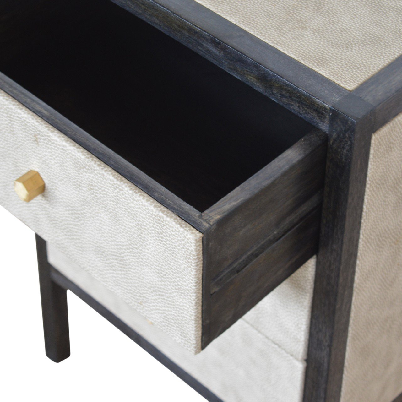 Faux Leather Nightsand