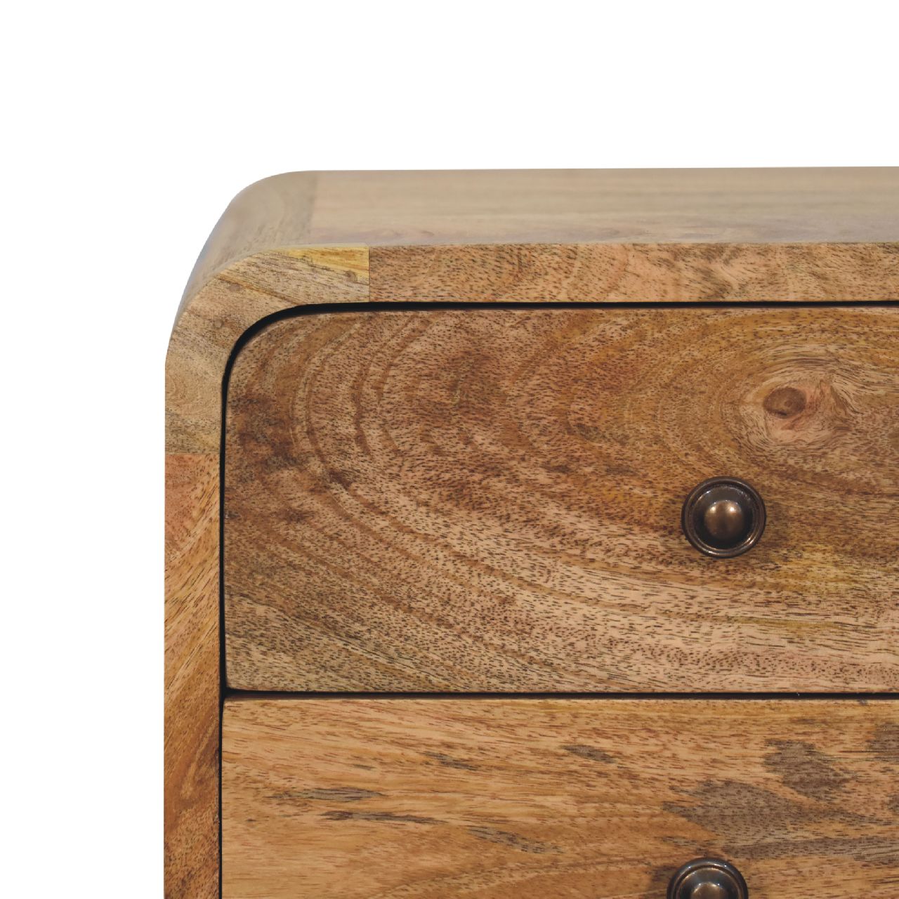 Mini Oak-ish Curved Nightsand
