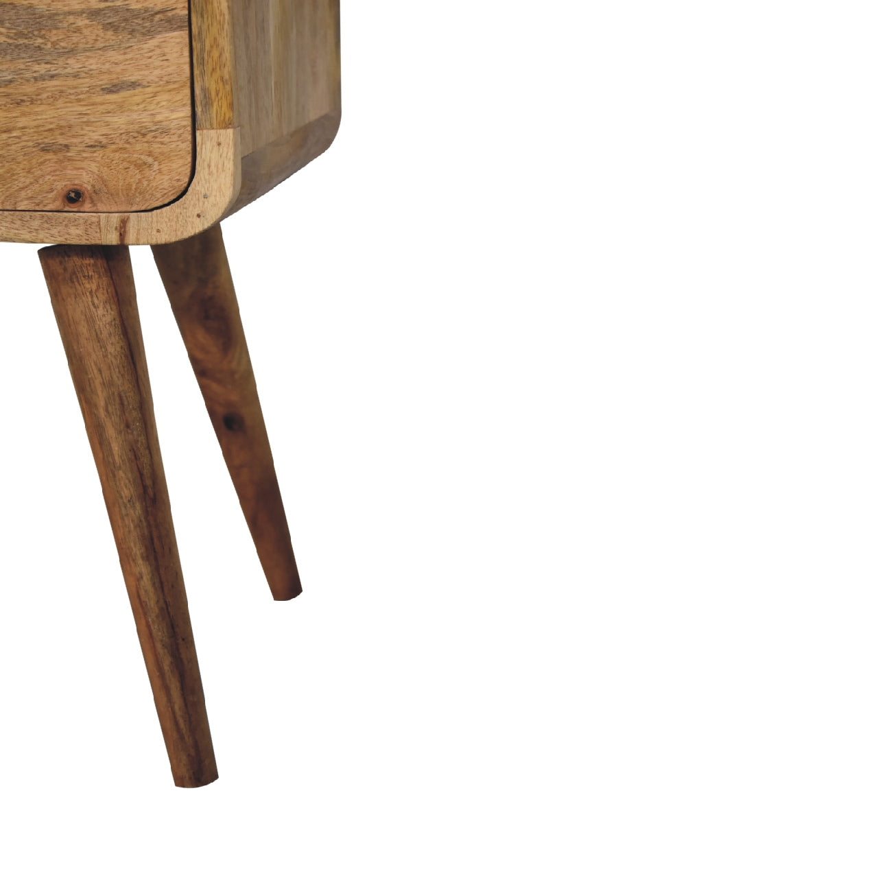 Mini Oak-ish Curved Nightsand