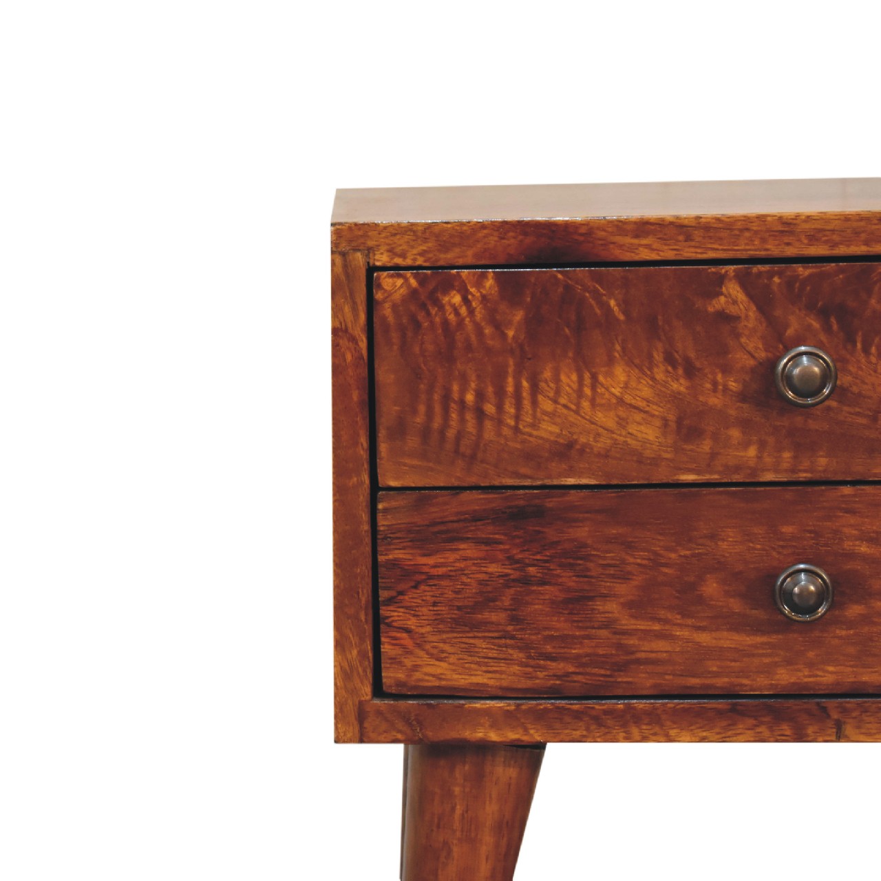 Mini Chestnut Modern Nightsand