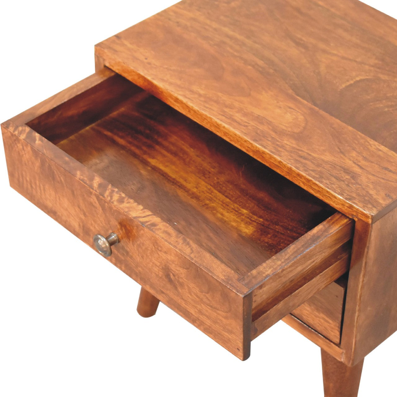 Mini Chestnut Modern Nightsand