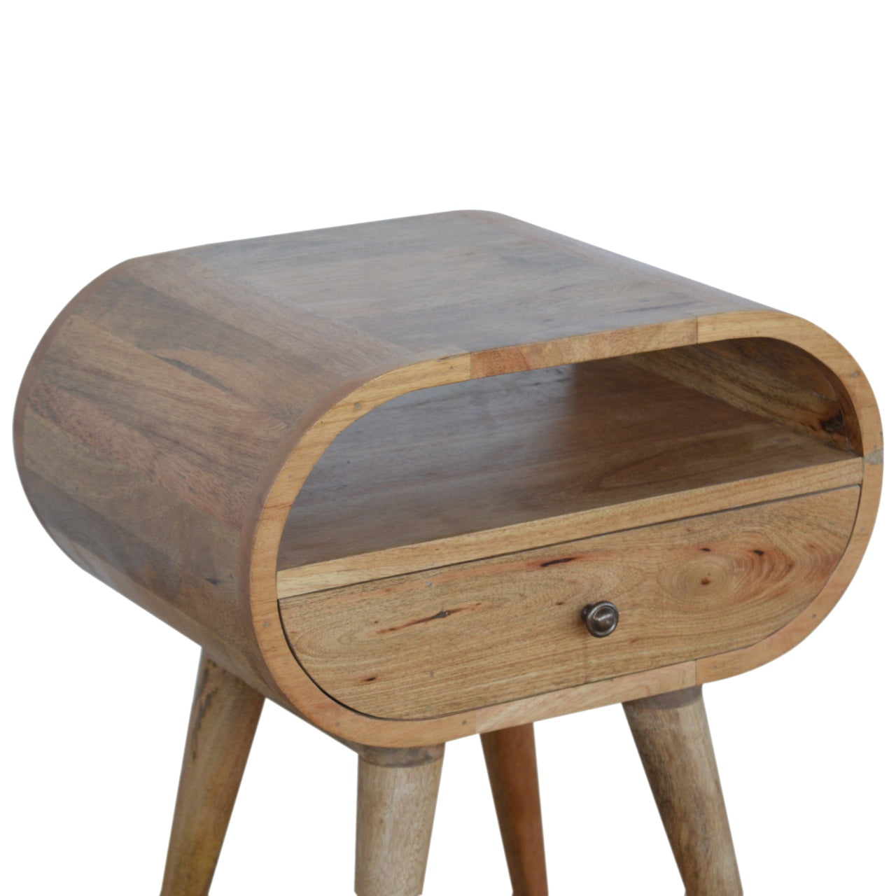 Circular Open Slot Nightsand