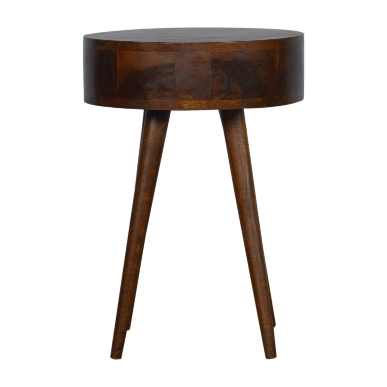 Nordic Chestnut Circular Nightsand