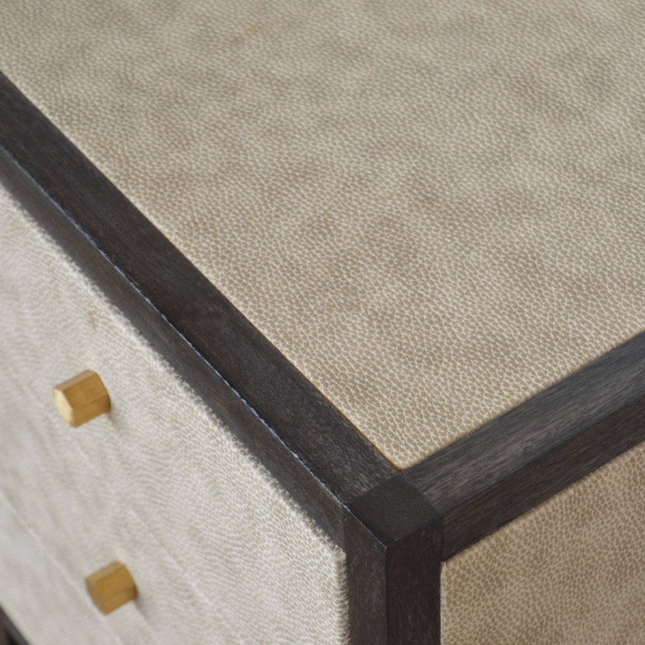 Faux Leather Nightsand
