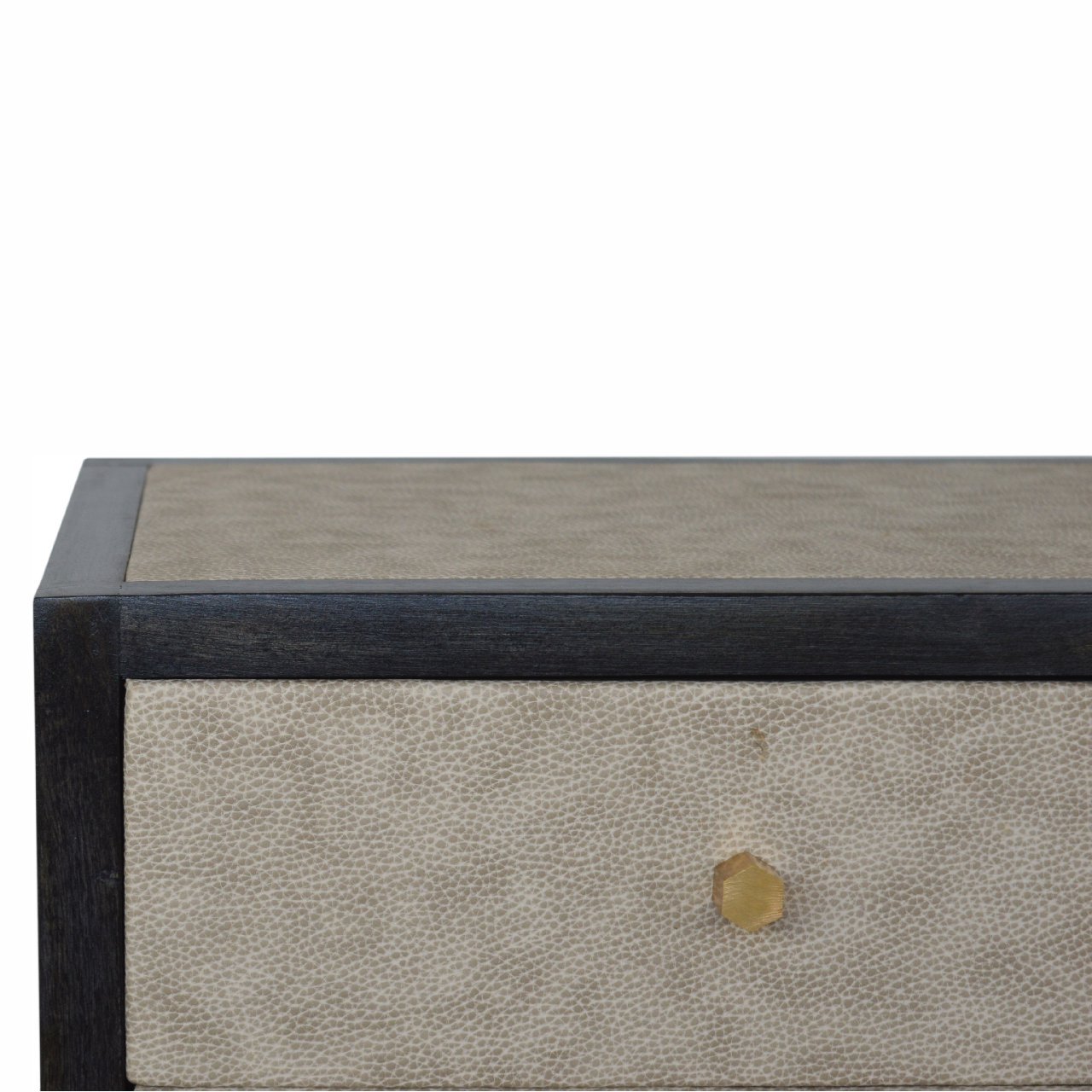 Faux Leather Nightsand