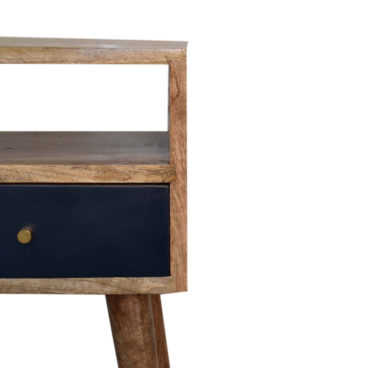 Mini Navy Blue Hand Painted Nightsand