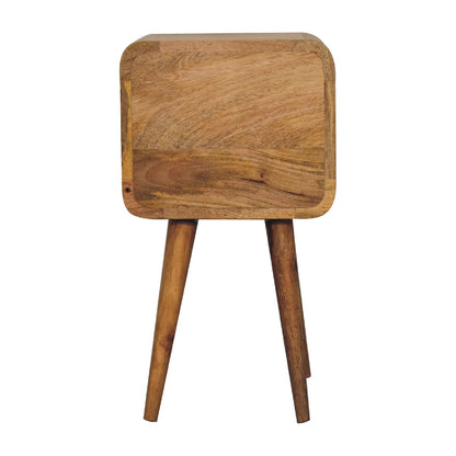 Mini Oak-ish Curved Nightsand
