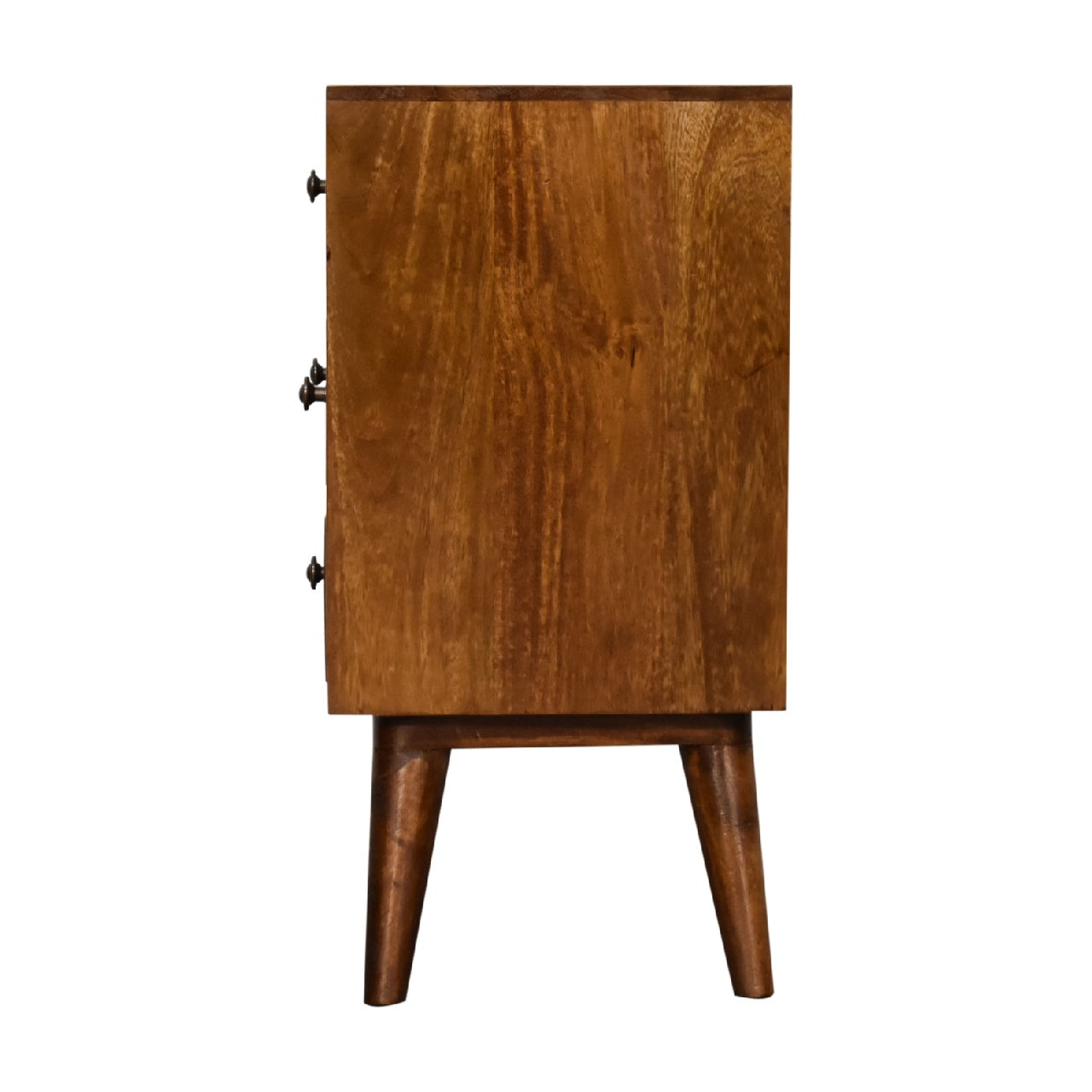 4 Drawer Multi Chestnut Nightsand