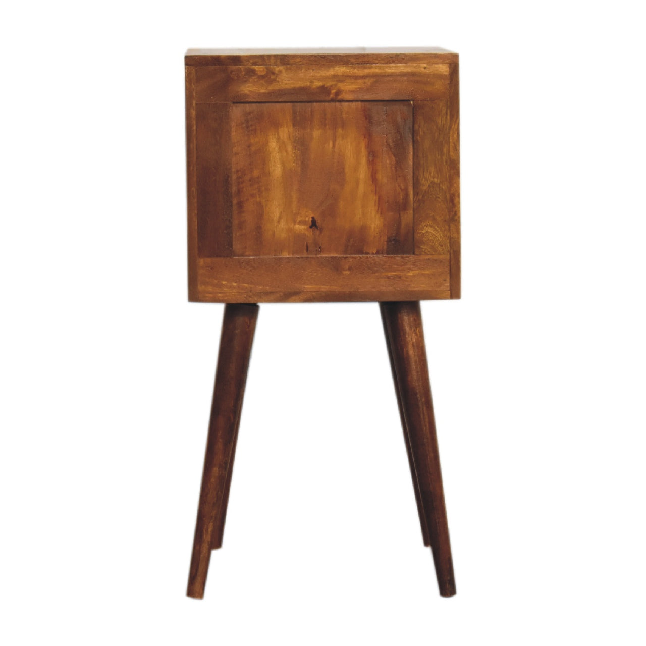 Mini Chestnut Cube 2 Drawer Nightsand