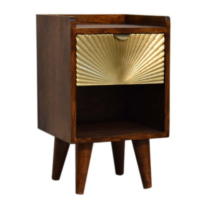 Mini Manila Gold 1 Drawer Nightsand