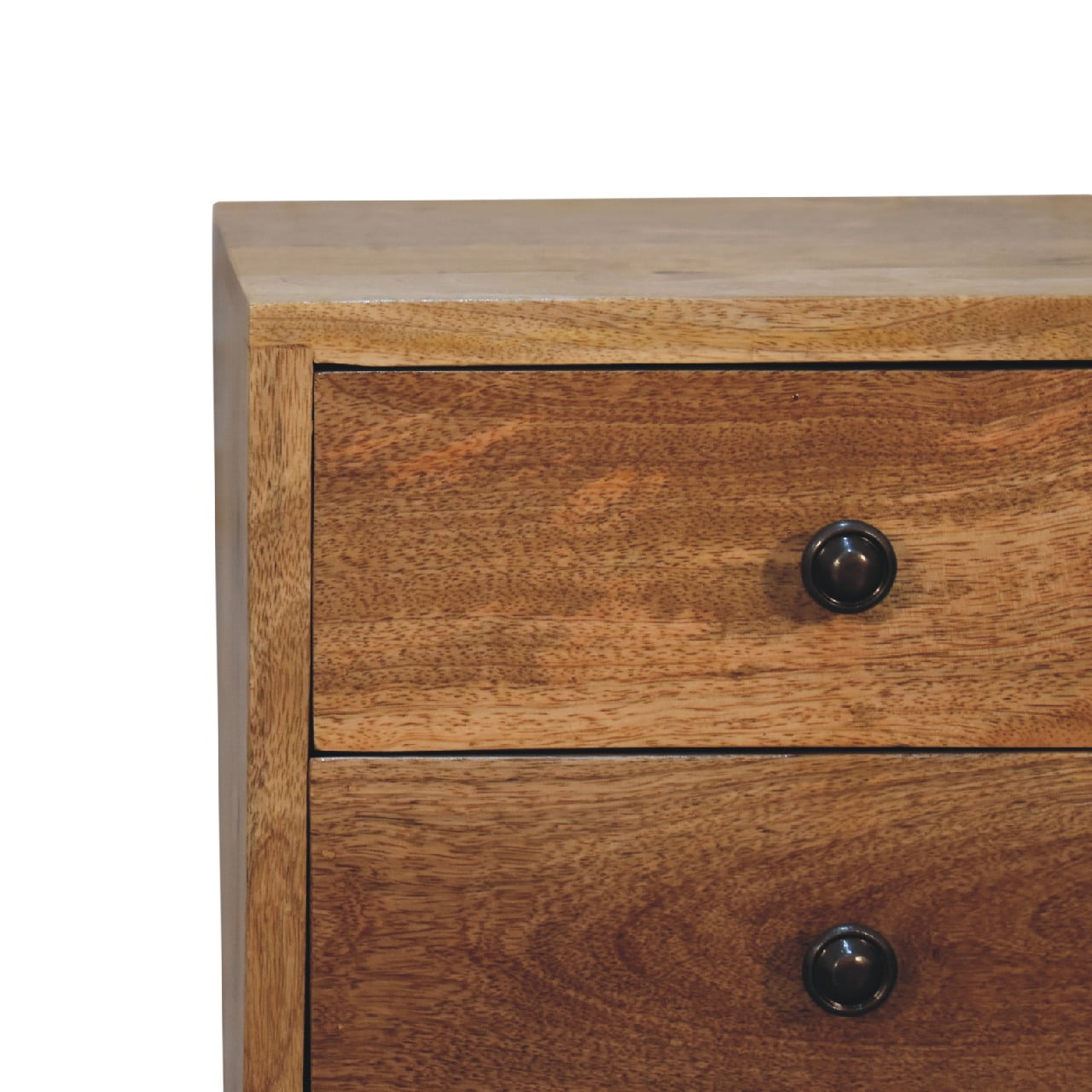 Mini 2 Drawer Oak-ish Nightsand