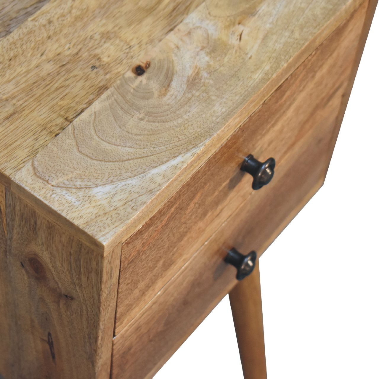 Mini 2 Drawer Oak-ish Nightsand