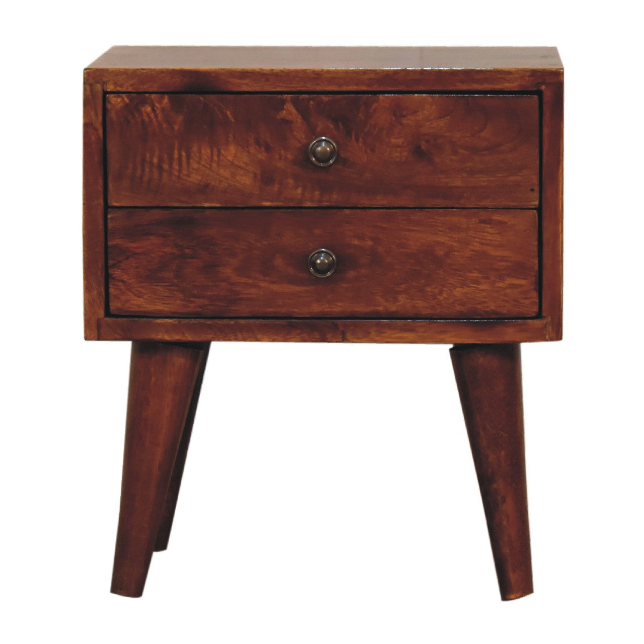 Mini Chestnut Modern Nightsand
