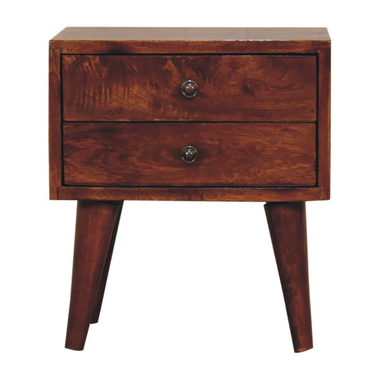 Mini Chestnut Modern Nightsand