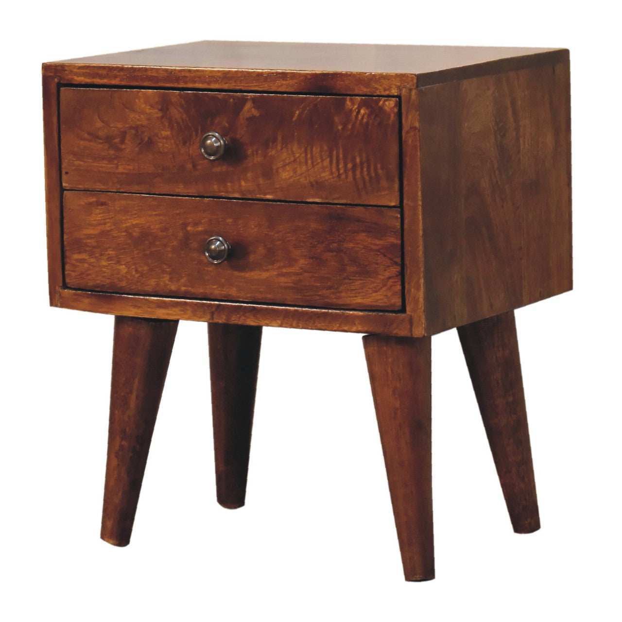 Mini Chestnut Modern Nightsand