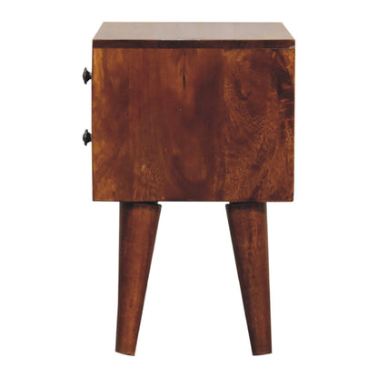 Mini Chestnut Modern Nightsand