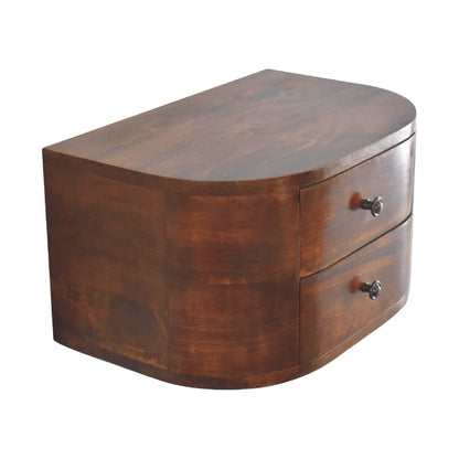 Lunar 2 Drawer Floating Nightsand