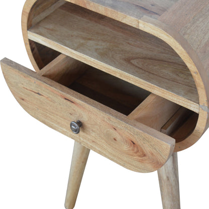 Circular Open Slot Nightsand