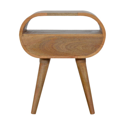 Circular Open Slot Nightsand